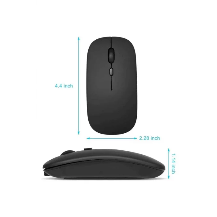  Kablosuz Mouse Fare Şarjlı Bluetooth Wireless Çift Modlu Sessiz
