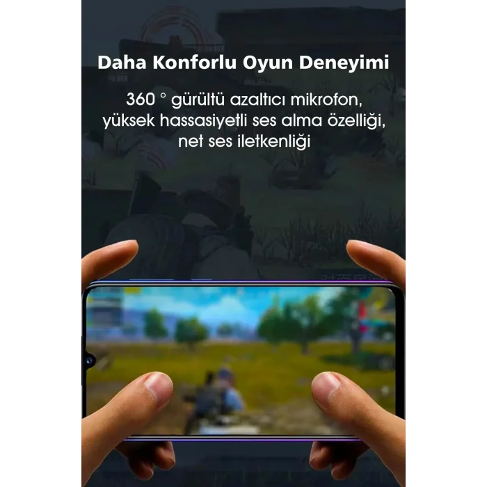BUĞZ Kablosuz Oyuncu Kulak İçi Kulaklığı, Düşük Gecikmeli, Mikrofon ve RGB Aydınlatmalı, Siyah