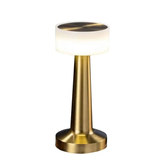 Kablosuz Renkli Masa ve Gece Lambası Altın Rengi Dokunmatik Led Lamba