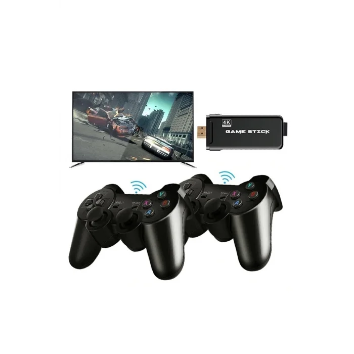BUĞZ Kablosuz Retro Oyun Konsolu, 20 Bin Oyun Yüklü, Siyah Renk, Bluetooth Bağlantılı