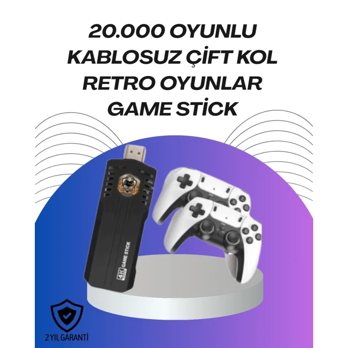 BUĞZ Kablosuz Retro Oyun Konsolu – Binlerce Oyun ve HD Görüntü ile Keyifli Oyun Deneyimi