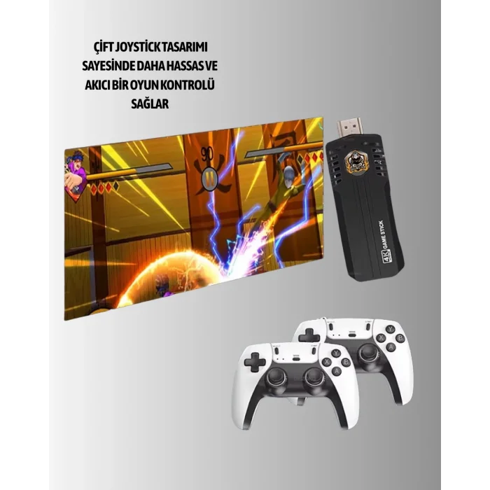 BUĞZ Kablosuz Retro Oyun Konsolu – Geniş Oyun Kütüphanesi ve HD Görüntü ile Sonsuz Eğlence