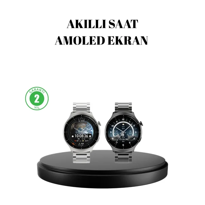BUĞZ Kablosuz Şarjlı Bluetooth Görüşmeli Akıllı Saat – Android & iOS Uyumlu