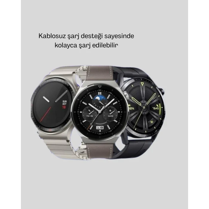 BUĞZ Kablosuz Şarjlı Bluetooth Görüşmeli Akıllı Saat – Android & iOS Uyumlu