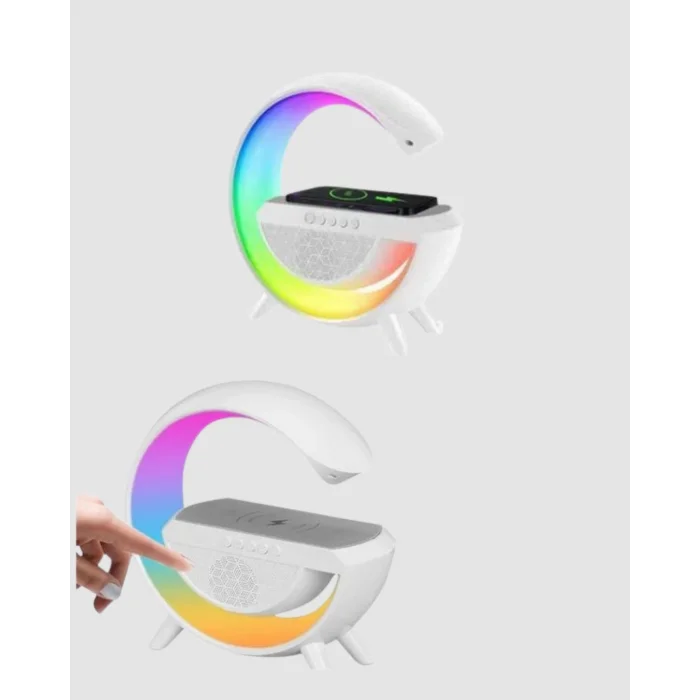 BUĞZ Kablosuz Şarjlı Bluetooth Hoparlör ve Gece Lambası – NFC, FM Radyo, RGB Işık