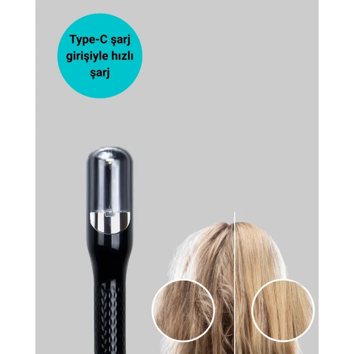  Kablosuz Şarjlı Saç Düzeltici Makine RH-6668 Ev Tipi Bakım Cihazı