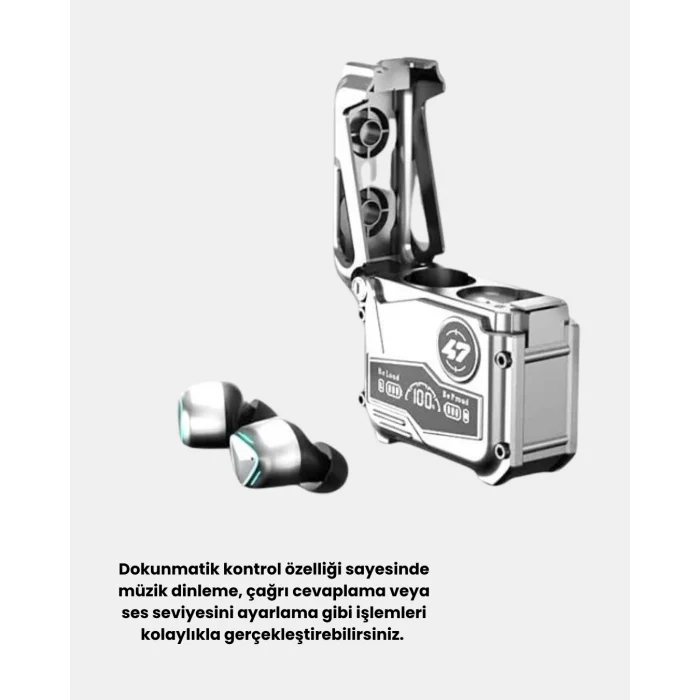 BUĞZ Kablosuz Spor Kulaklık – Düşük Gecikmeli Oyun Modu, Powerbank Şarj Kutusu