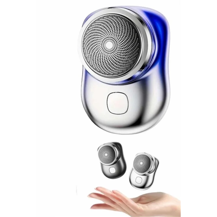  Kablosuz Tıraş Makinesi Günlük Hızlı Taşınabilir Şarjlı Yuvarlak Paslanmaz Çelik