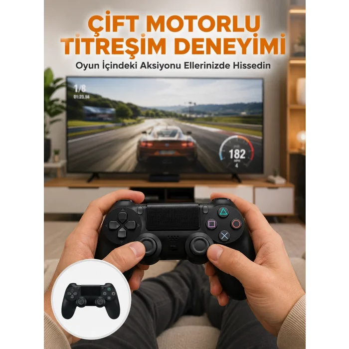BUĞZ Kablosuz Titreşimli Oyun Kolu – Yüksek Hassasiyetli Analog Kontrol ve Ergonomik Tutma Yeni Nesil