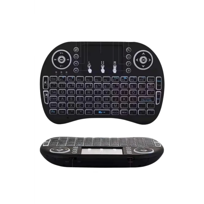  Kablosuz Türkçe Q Klavye RGB Işıklı Televizyon Ps3 Dokunmatik Mouse
