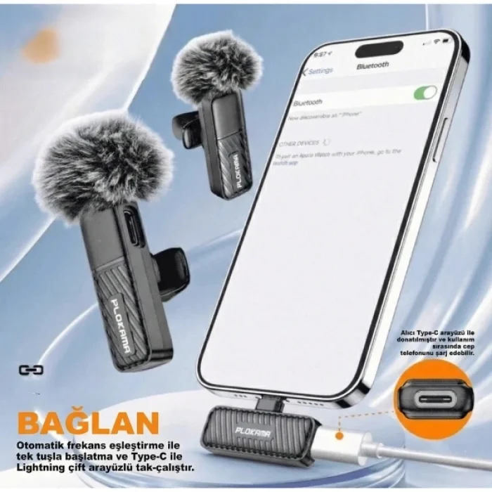 BUĞZ Kablosuz Type-C Yaka Mikrofonu
