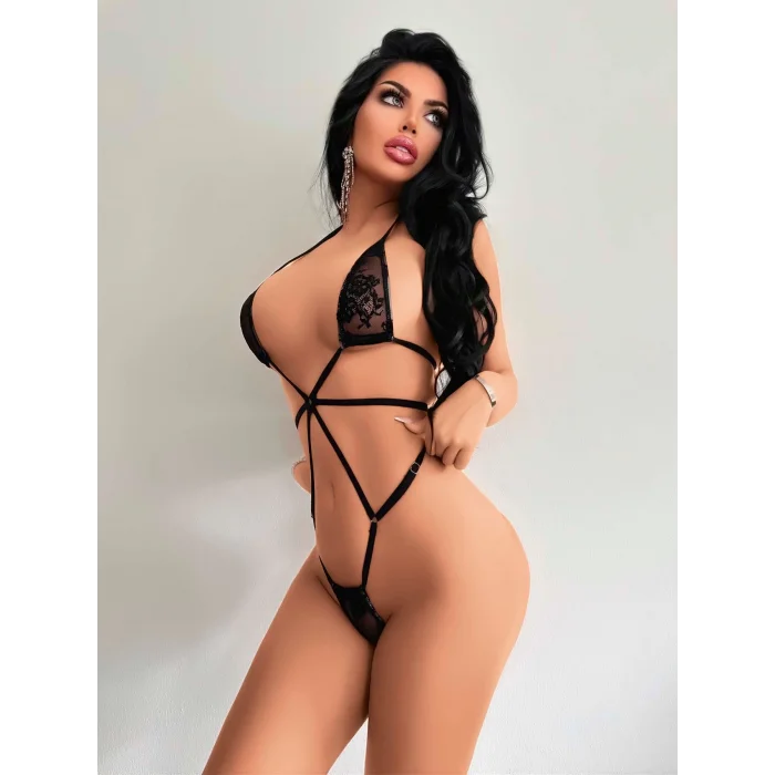 BUĞZ Kadın Siyah Fantezi Jartiyer 2172