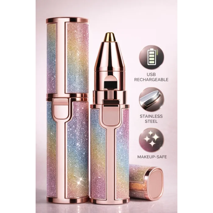 BUĞZ Kadınlar İçin 2’si 1 Arada Yüz Tüy Alma Cihazı, Sessiz Motorlu ve Nazik Cilt Uyumlu Tasarım