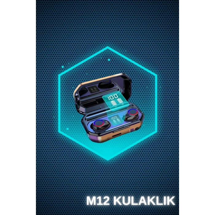 BUĞZ Kadınlar İçin 3 Kordonlu Akıllı Saat ve Dijital Göstergeli Powerbankli Bluetooth Kulaklık Dokunmatik Kontrol - BUĞZ