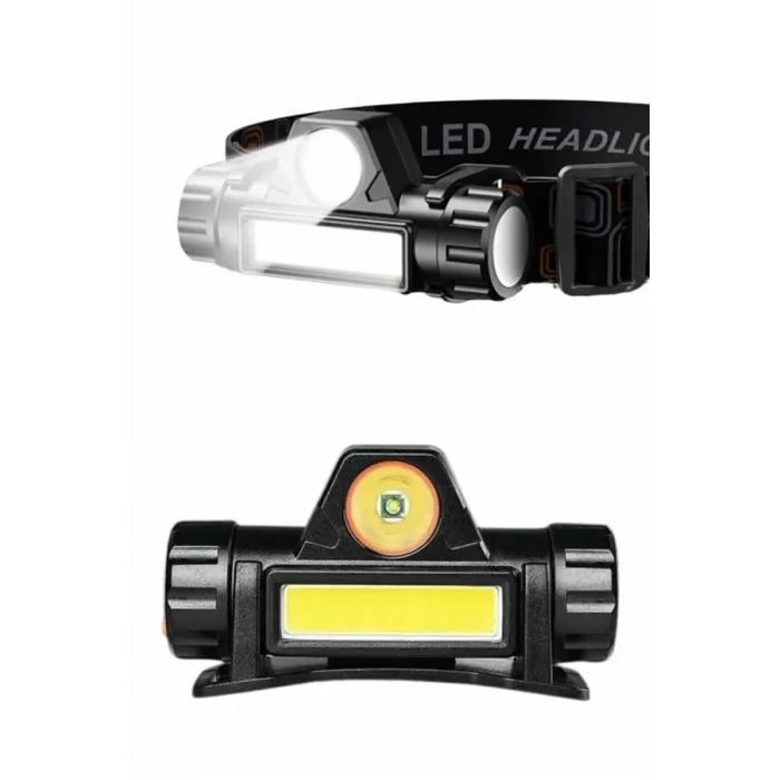  Kafa Lambası Çalışma Işığı Kafa Feneri Şarjlı Mıknatıslı Fenerli