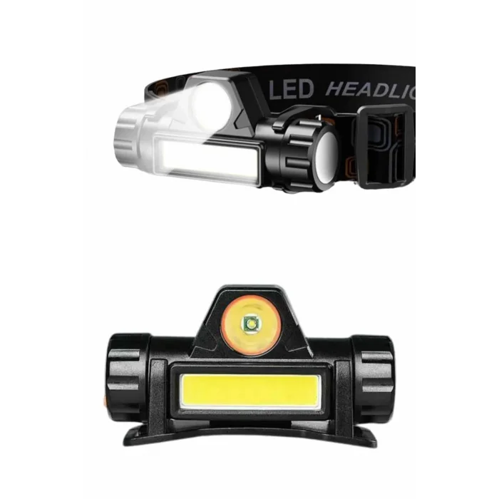  Kafa Lambası Çalışma Işığı Kafa Feneri Şarjlı Mıknatıslı Fenerli