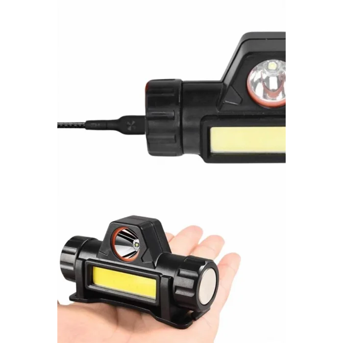 BUĞZ Kafa Lambası Çalışma Işığı Kafa Feneri Şarjlı Mıknatıslı Fenerli - Lisinya