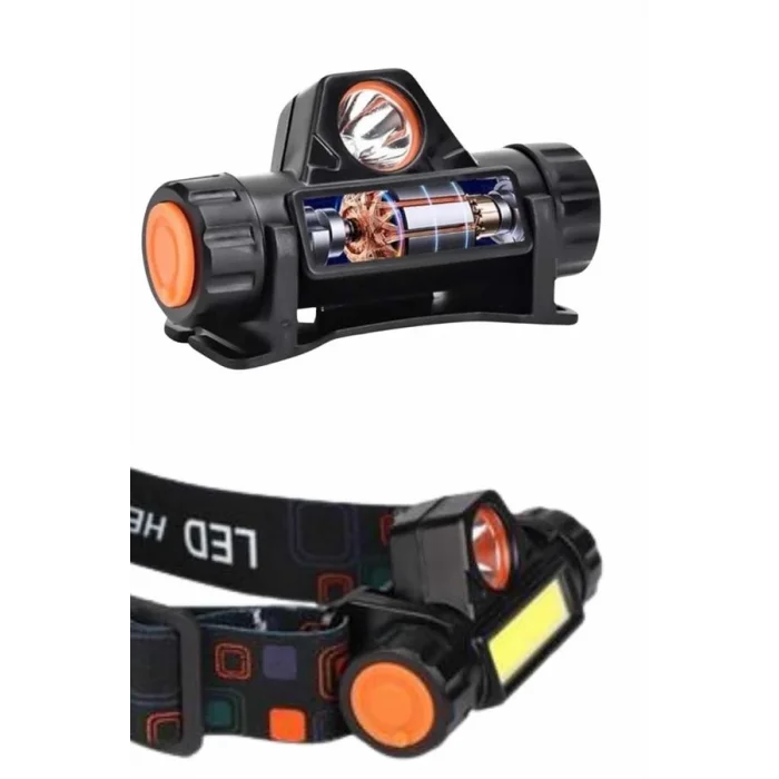 BUĞZ Kafa Lambası Çalışma Işığı Süper Parlak Mıknatıslı Lityum Lion Pilli - Lisinya