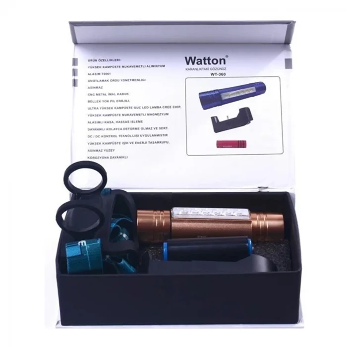 BUĞZ Kafa Lambası Güçlü El Feneri  Wt-360