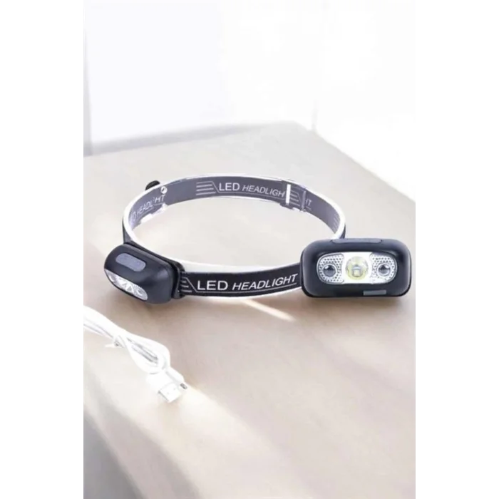 BUĞZ Kafa Lambası Kamp Lambası Sensörlü Şarjlı Ayarlanabilir - Lisinya