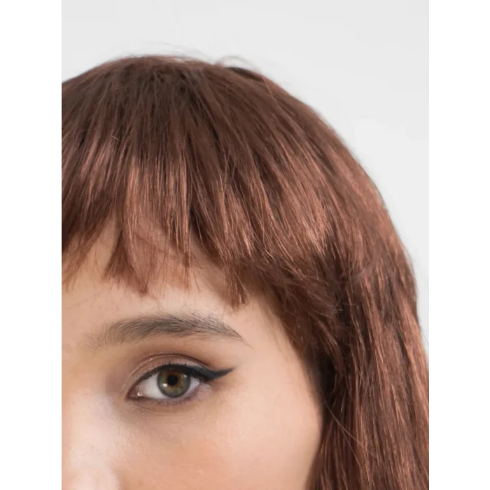 BUĞZ Kahve Renk Uzun Düz Parti Peruğu - Uzun Kahverengi Peruk
