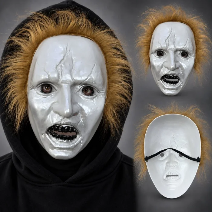 BUĞZ Kahve Saçlı Michael Myers Plastik Karakter Maskesi