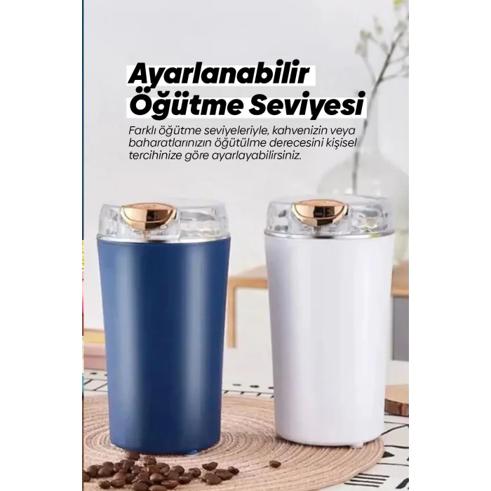  Kahve ve Baharat Öğütücü Paslanmaz Çelik Elektrikli Öğütücü