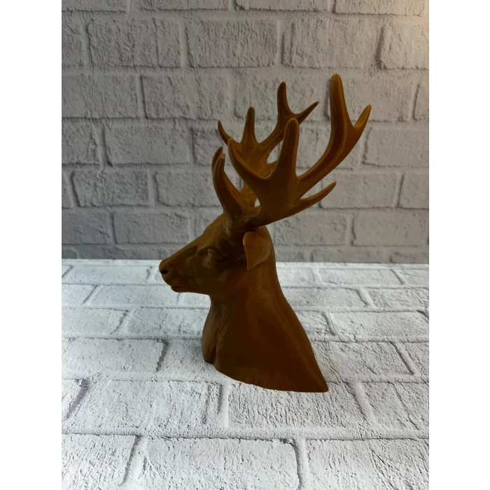 BUĞZ Kahverengi Geyik Biblo 23 cm Dekoratif Şık Tasarım