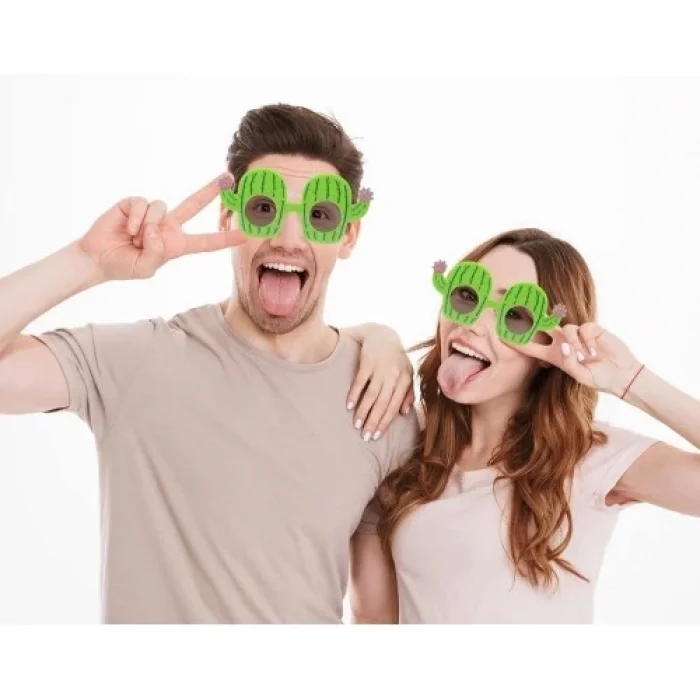  Kaktüs Temalı Hawaii Yaz Partisi Gözlüğü