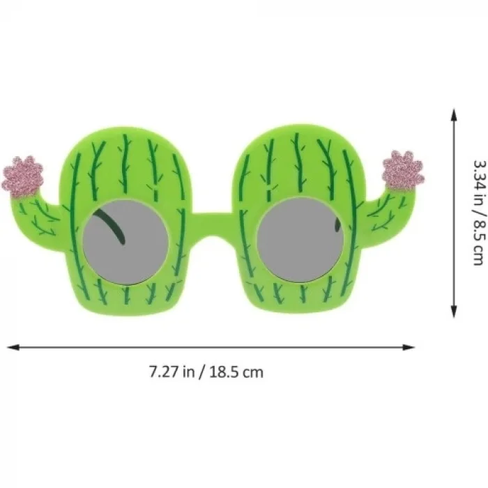 Kaktüs Temalı Hawaii Yaz Partisi Gözlüğü