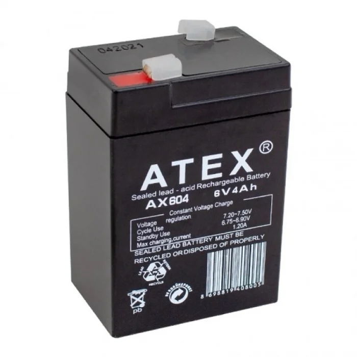 BUĞZ Kalın Kuru Akü 6v-4ah Amper  70x48x101mm Bx40