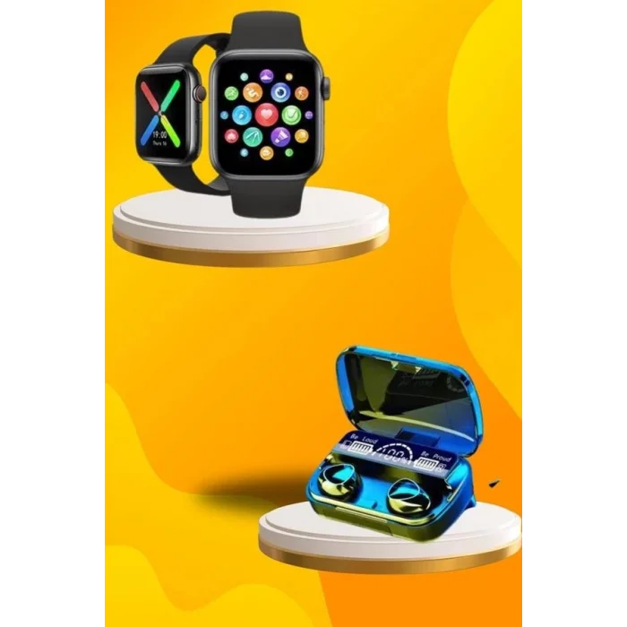  Kaliteli Akıllı Saat ve Kaliteli Bluetooth Kulaklık ANC Özelliği Uzun Pil Ömrü