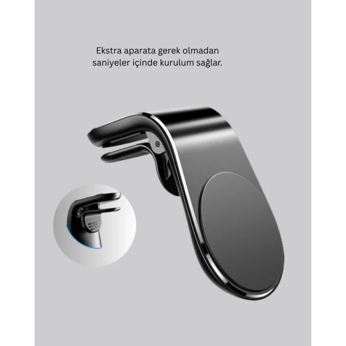 BUĞZ Kalorifer Izgaralı Manyetik Telefon Tutucu – Sarsıntı Geçirmez Yeni Nesil