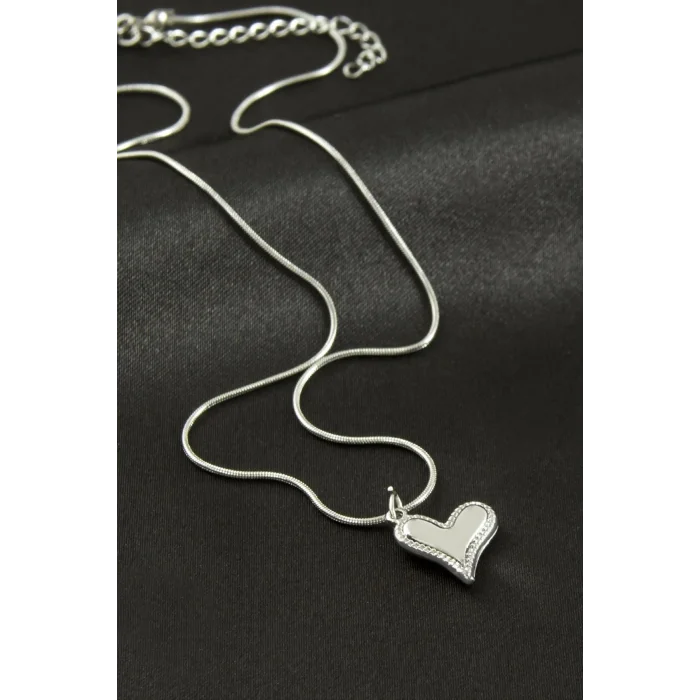 BUĞZ Kalp Çelik Kolye