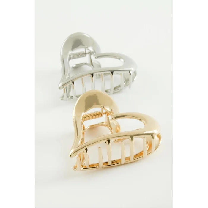 BUĞZ Kalp Metal Mandal Toka 6 cm
