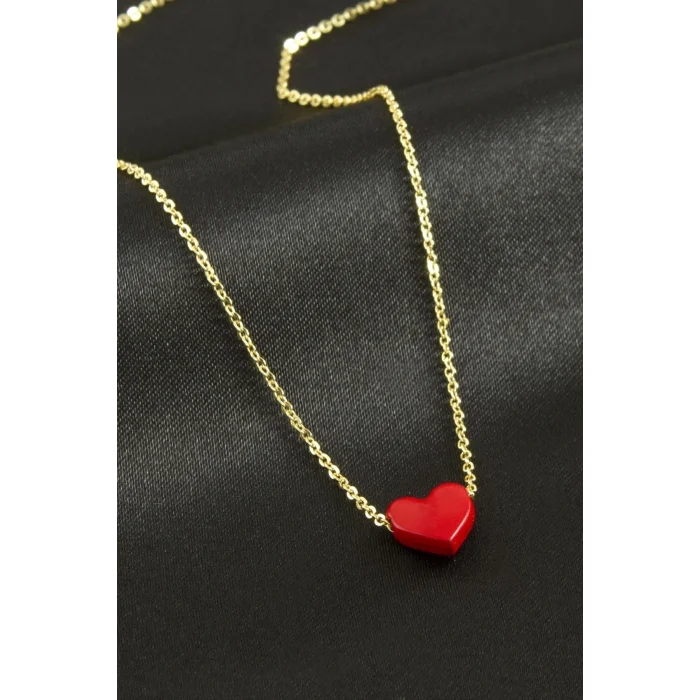 BUĞZ Kalp Mineli Kolye