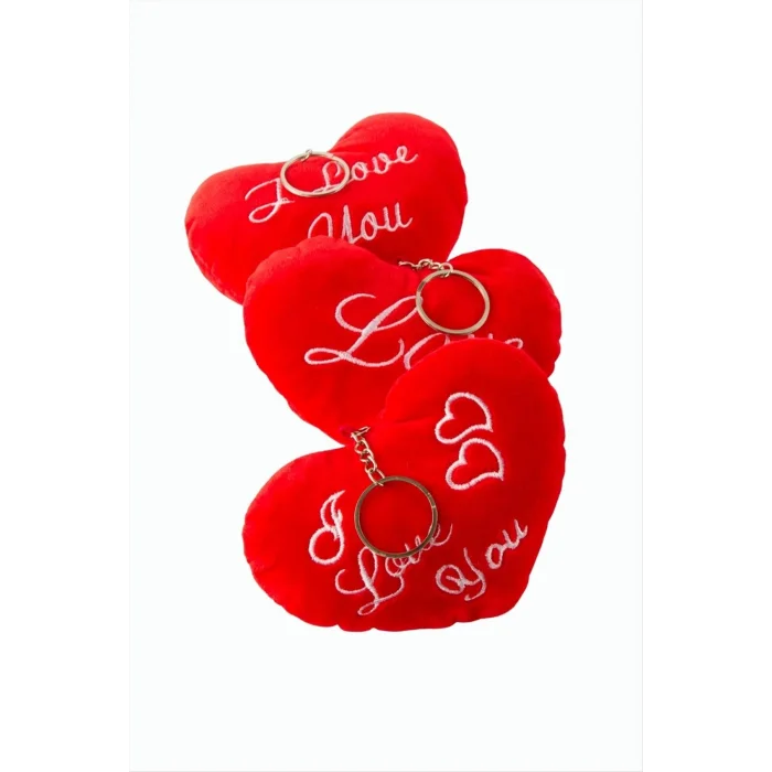 BUĞZ Kalp Peluş Anahtarlık 9 cm