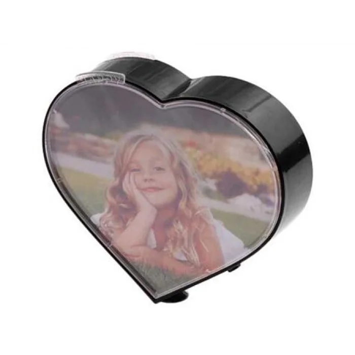 BUĞZ Kalp Şeklinde Sihirli Dönen Fotoğraf Çerçevesi