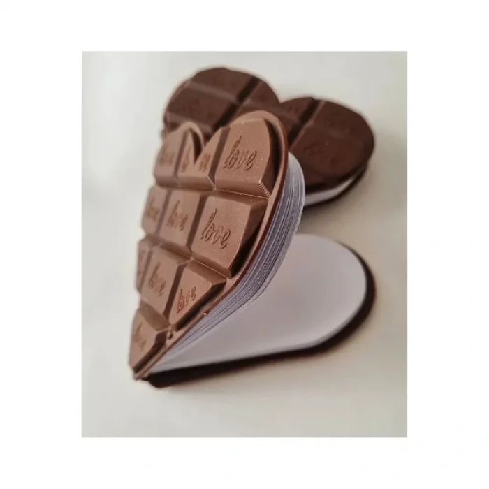 BUĞZ Kalp Tasarımlı Çikolata Not Defteri