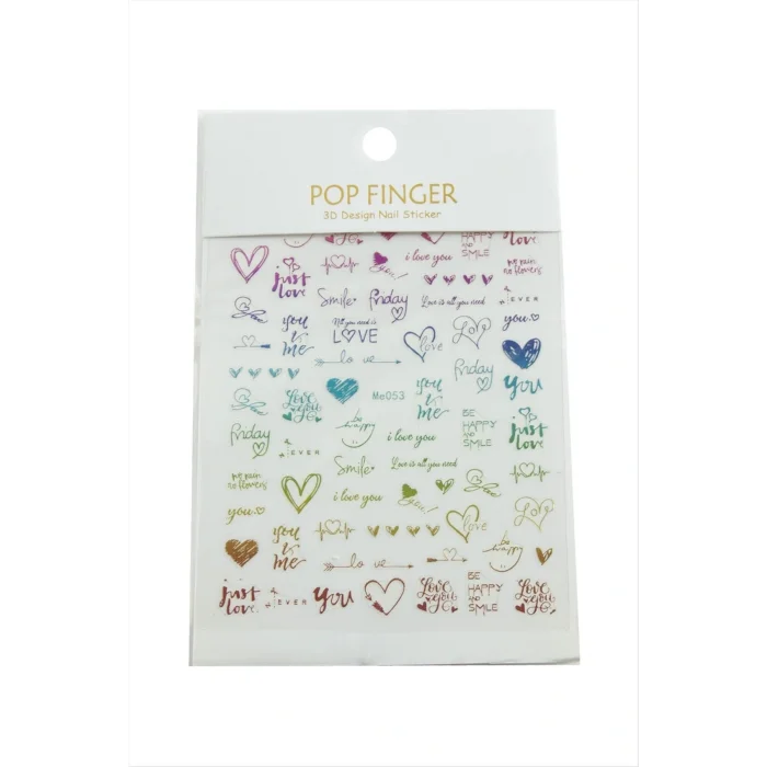 BUĞZ Kalp Yazılı Tattoo Dövme Sticker