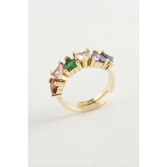 BUĞZ Kalp Zirkon Taşlı Yüzük