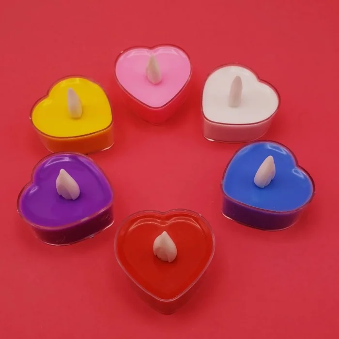 BUĞZ Kalpli Tealight Pilli Mum