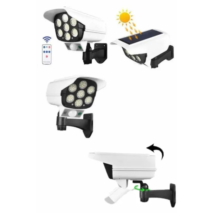  Kamera Görünümlü Led Lamba Dönebilen Bahçe Aydınlatması Duvar Lambası