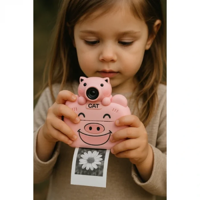 BUĞZ Kameralı Fotoğraf Yazıcısı Pembe Renk