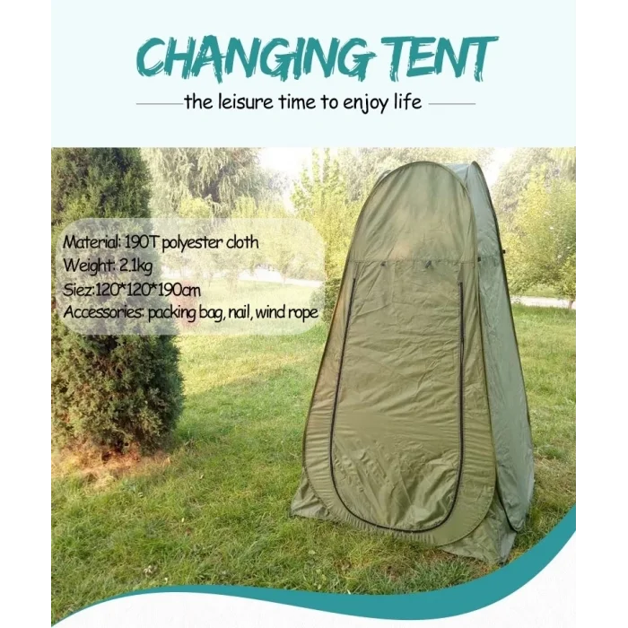BUĞZ Kamp Alanı Duş Giyinme Wc Çadırı Fotoğrafcı Prova Kabini 190x120x120