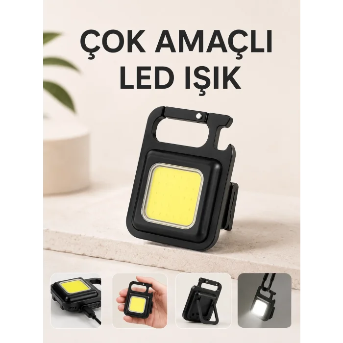 BUĞZ Kamp Işığı Çok Fonksiyonlu Taşınabilir Anahtarlık Kapak Açma Manyetik Özelliği
