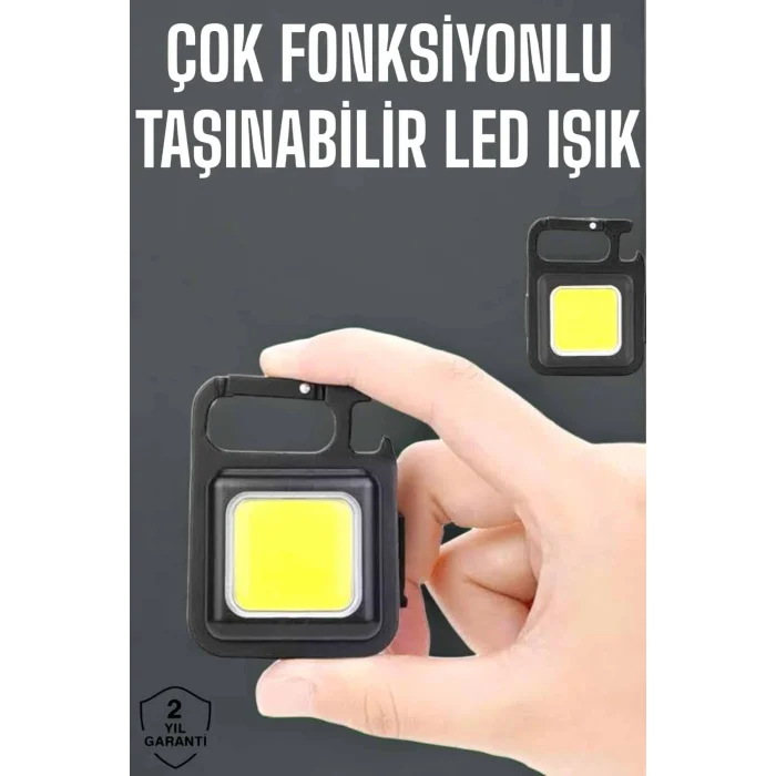 BUĞZ Kamp Işığı Çok Fonksiyonlu Taşınabilir Anahtarlık Kapak Açma Manyetik Özelliği