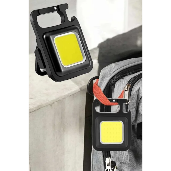  Kamp Işığı Çok Fonksiyonlu Taşınabilir Anahtarlık Kapak Açma Manyetik Özelliği