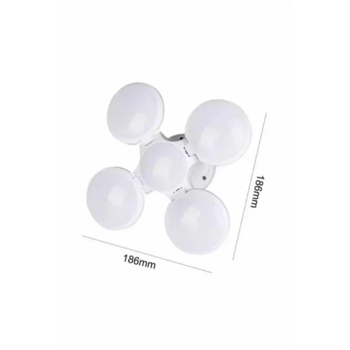 BUĞZ Kamp Lambası Güneş Enerjili Solar 5 Kanatlı Katlanır Lamba Karavan