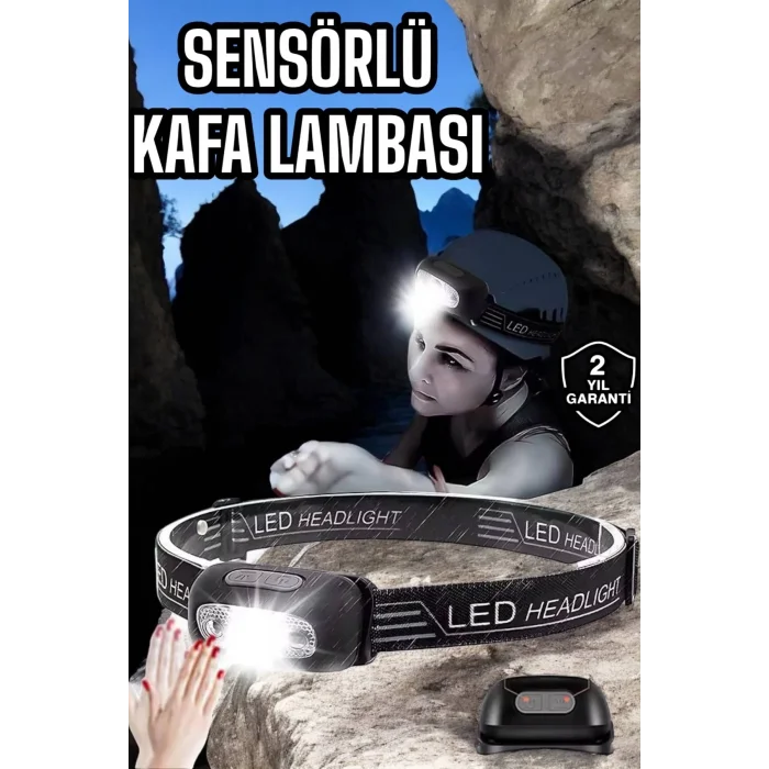  Kamp Lambası Led Işık Kafa Lambası Balıkçı Lambası Ayarlanabilir